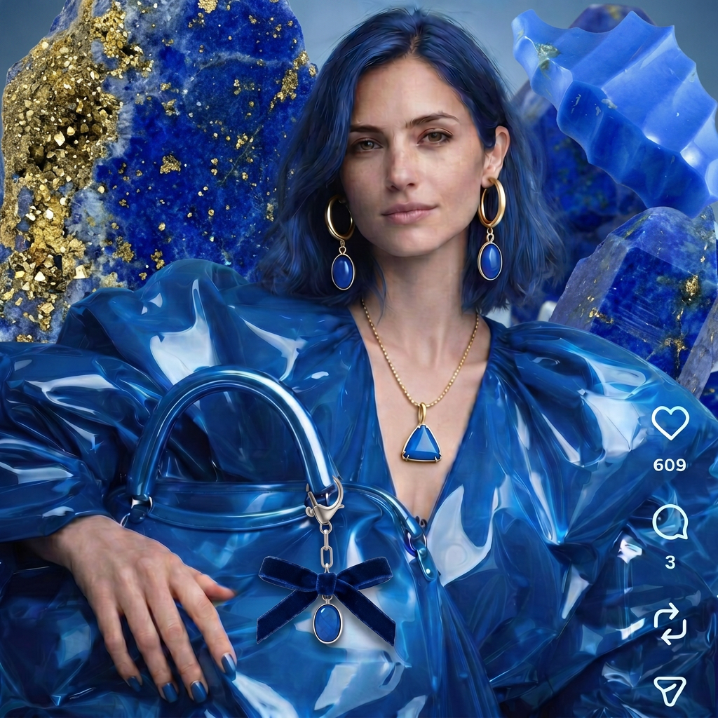 Sarah in a jewelry-fashion photoshoot production